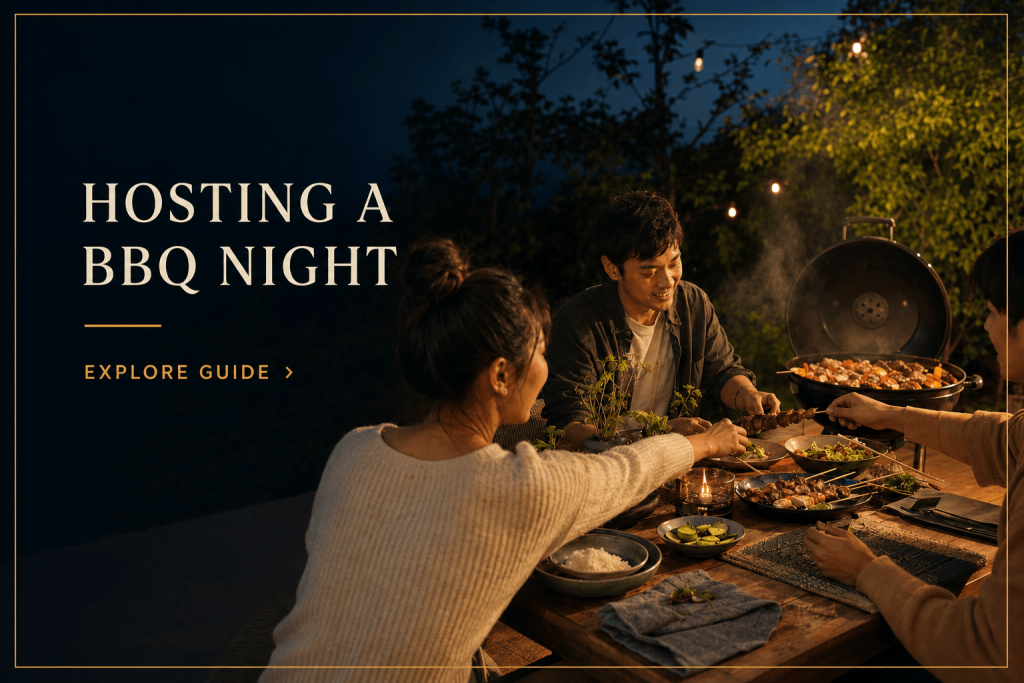 hosting a bbq night styled